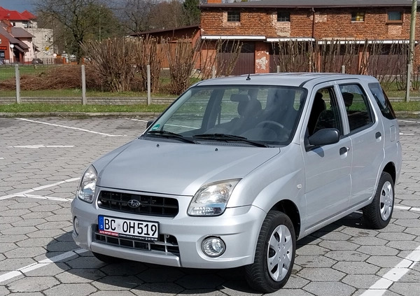 Subaru Justy cena 14400 przebieg: 154000, rok produkcji 2004 z Opalenica małe 352